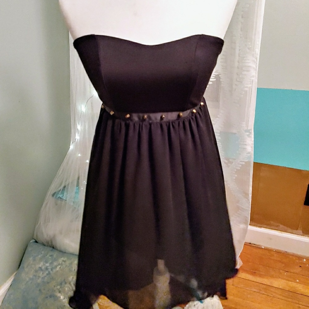 Strapless Black Dress